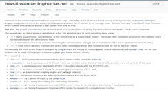 Desktop Screenshot of fossil.wanderinghorse.net