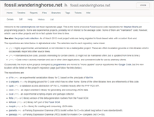Tablet Screenshot of fossil.wanderinghorse.net